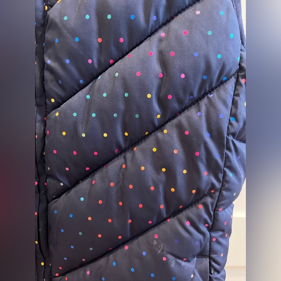 Girls navy puffer vest by Gap, Size XL - Picture 2 of 9